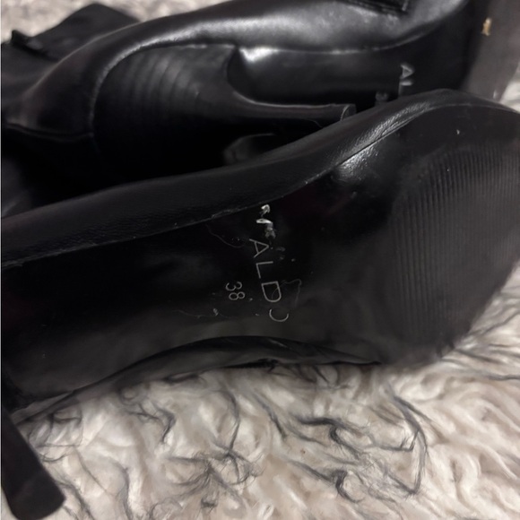 Aldo Kitten Heel Sock Boot - Black - Picture 2 of 5